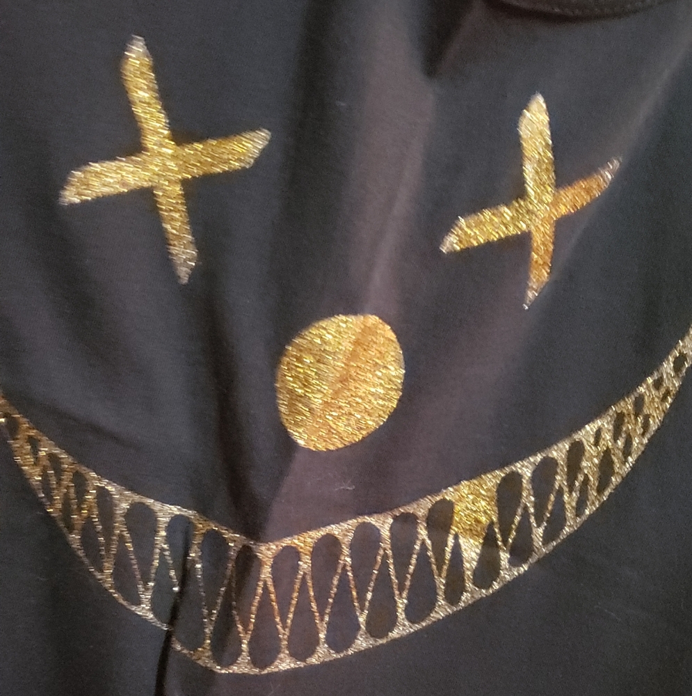 Gold Graphic Clown Design